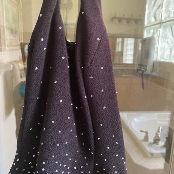 SCOTT MC CLINTOCK LONG BLACK DRESS - Picture 2 of 10